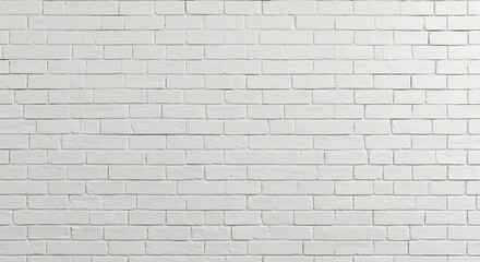 A neatly laid white brick wall provides a bright, textured background with clear mortar lines and a sense of solid structure.