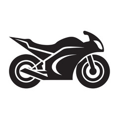 Modern Motorbike Logo Design Vector Icon Illustration 