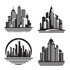Fototapeta premium Modern Cityscape vector Icon