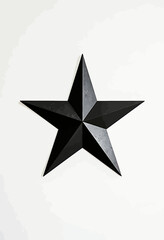 Stylish Black Star Design on White: Minimalist, Modern Graphic Pattern for Branding, Packaging and Contemporary Art - Seamless Tile
