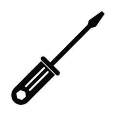 screwdriver silhouette vector