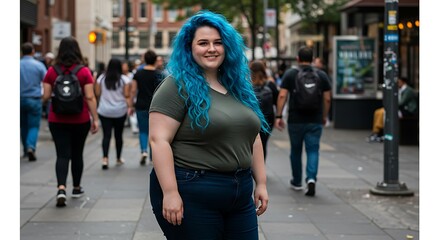 Urban Rhapsody in Blue AI Generated