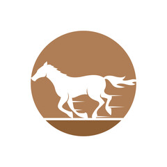 Horse logo icon design