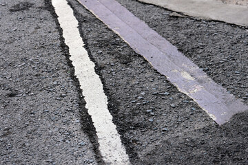 Obraz premium asphalt road texture