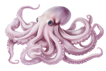 Squid meat isolated on transparent background png