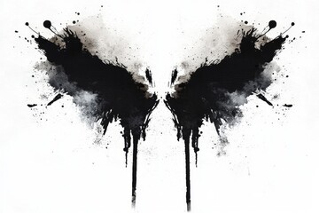 An illustration of the Rorschach inkblot test, a projective psychological assessment tool.