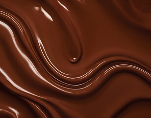 melted chocolate background, melted liquid chocolate texture. Background for banner, backdrop, or texture, copy space text