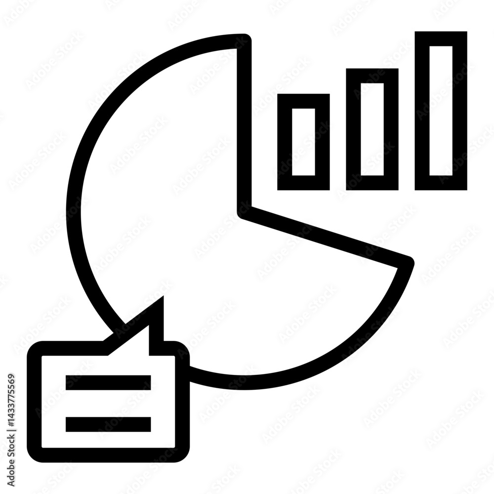 Poster graph information vector icon