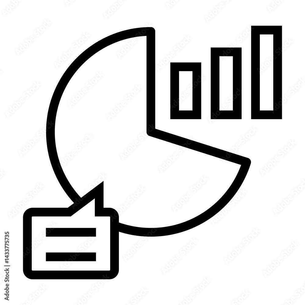 Poster graph information vector icon