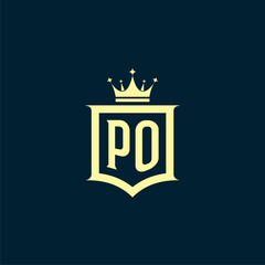 initials law firm logo design vector	