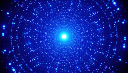 Cosmic light show deep space digital art abstract environment centered viewpoint stellar concepts for visual impact