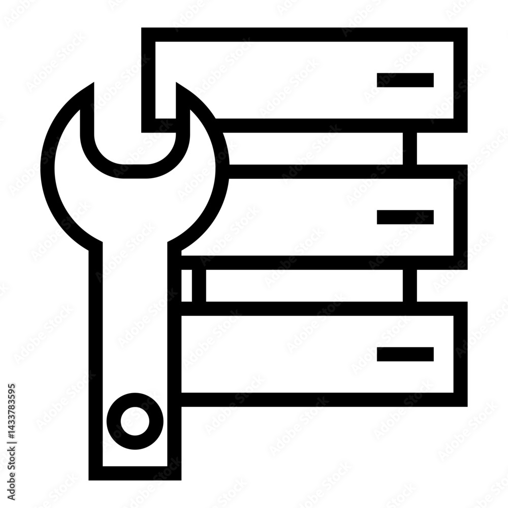 Poster modify data vector icon