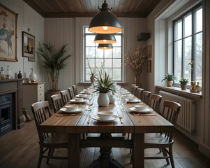 Fototapeta premium dining room interior