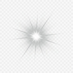 Obraz premium Png Light effects. Png Isolated white transparent light effects, glare, explosion, sparkle, dust, line, solar flare, spark and stars, spotlight, curve rotation. Sunlight, abstract special effect.
