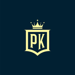 initials law firm logo design vector	
