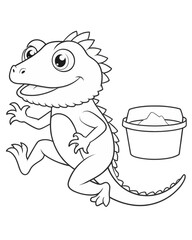 Dragoon coloring book for kids
