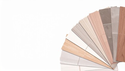 Exploring diverse flooring samples home improvement showroom material showcase modern environment top-down view design inspiration