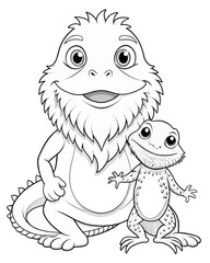 Dragoon coloring book for kids