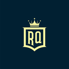 initials law firm logo design vector	

