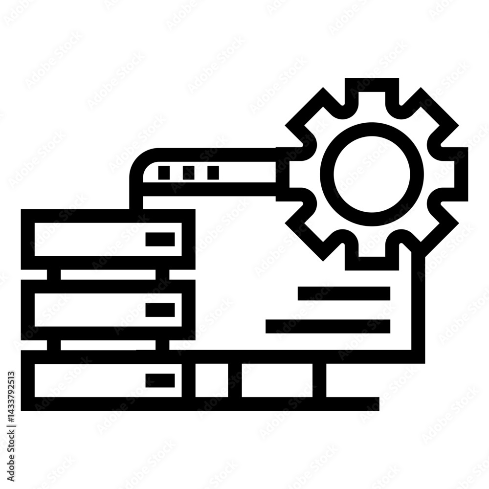 Poster data vector icon