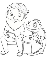 Dragoon coloring book for kids