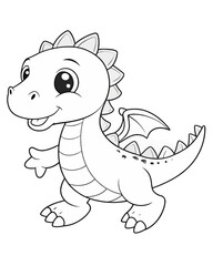 Dragoon coloring book for kids