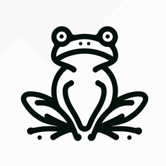 A stylized frog graphic.