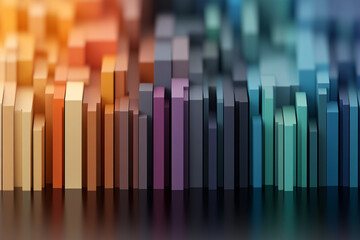 Obraz premium Futuristic neon chaos envelops a bustling, vibrant city environment at night with striking colors and lighting effects