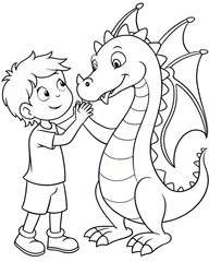 Dragoon coloring book for kids