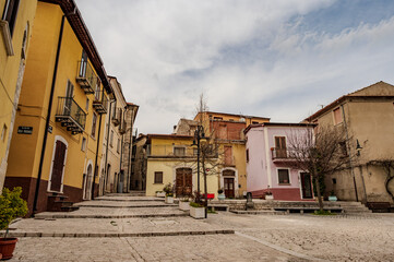 Frosolone, Molise, Italy. Glimpses of the historic center