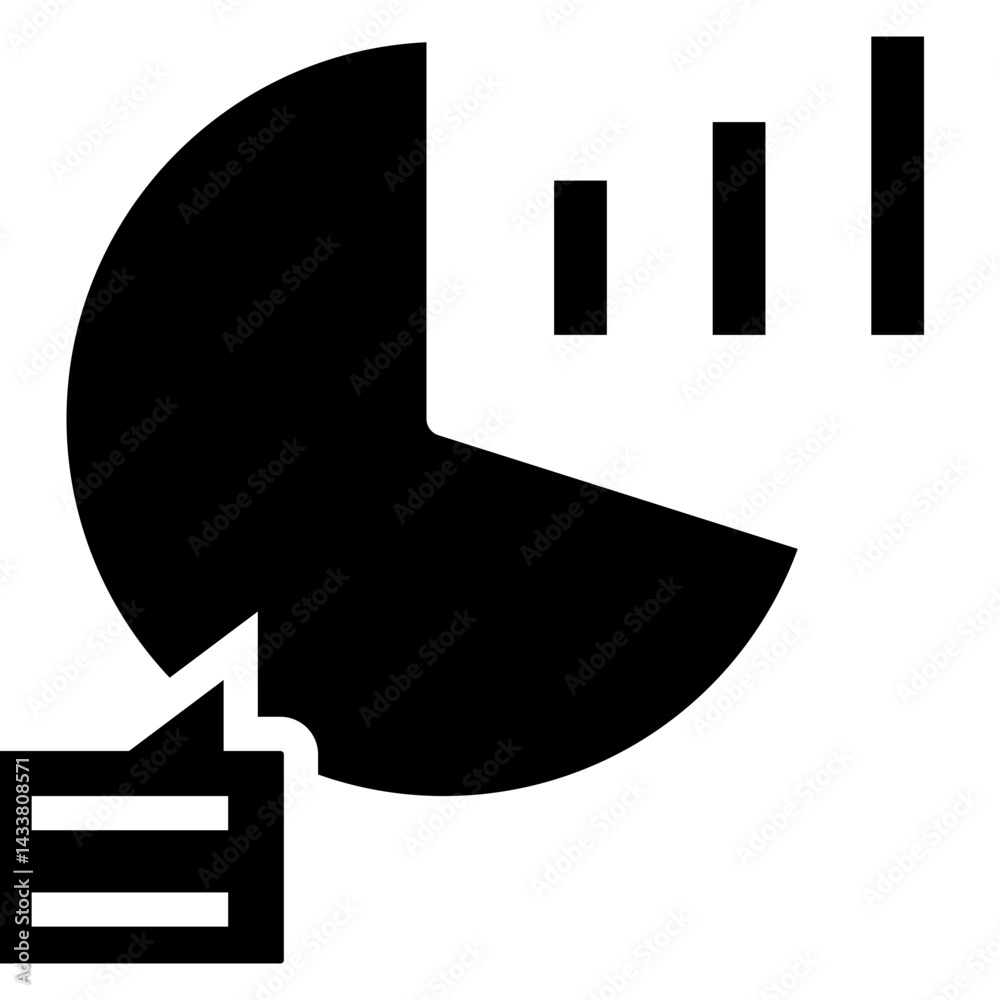 Poster graph information vector icon