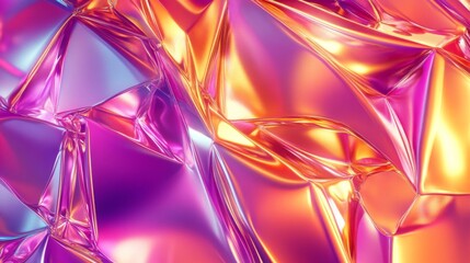 Abstract Holographic Background with Pink and Purple Triangles