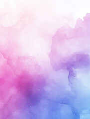 Fototapeta premium Abstract watercolor background with soft pastel pink purple and blue hues blending seamlessly with a gentle textured appearance and subtle splashes of color