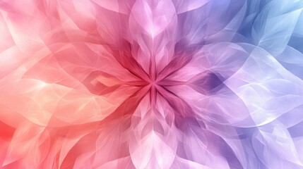 Fototapeta premium Abstract Pink Purple Blue Floral Pattern Background