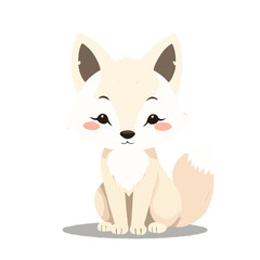 Majestic Arctic Fox Illustration