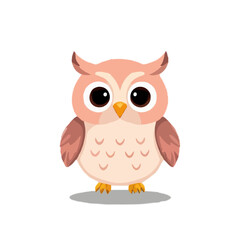 Cute Little Cartoon Owl Illustration
