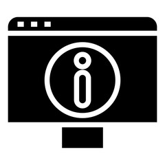 information display vector icon