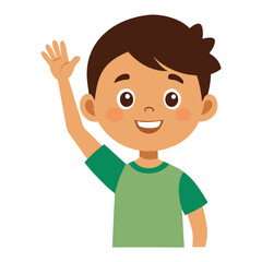 Kid raising hand
