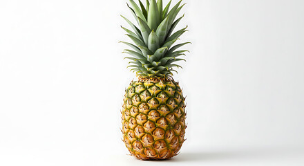 Pineapple Isolated on White Background &ndash; High Resolution Studio Food Photography