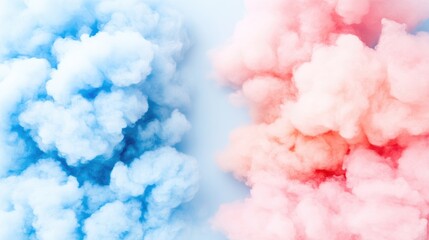 Fototapeta premium Pastel Smoke Clouds Abstract Background