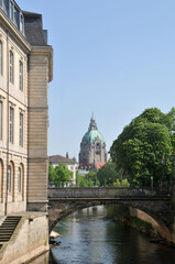 Neues Rathaus und Leineschloss in Hannover