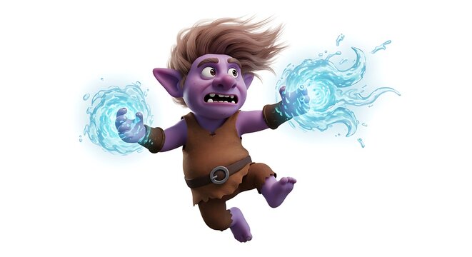 Clash Royale:  A Mighty Magical Troll Warrior in Action!