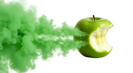 Green Apple in Smoke
