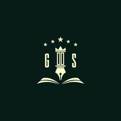 initials design modern legal attorney law firm lawyer advocate consultancy business logo vector