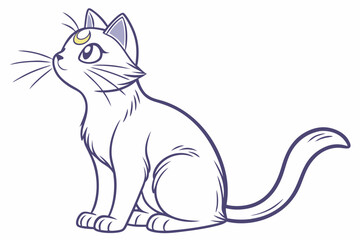 vector illustration of a cat