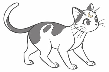 vector illustration of a cartoon horse