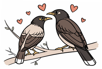 vector illustration of a bird