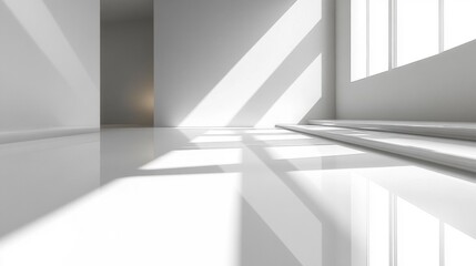 Bright White Modern Room Interior Design