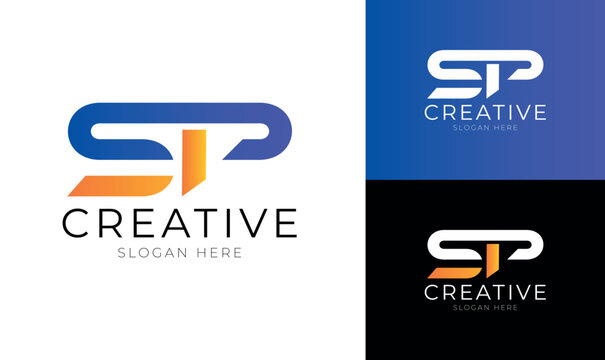 Letter SP Initail Logo.