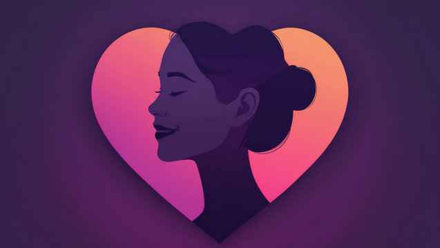 Frontal Minimalist Silhouette for International Widows Day – Modern Emotional Art